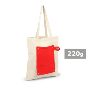 Faltbare Baumwoll-Einkaufstasche mit individuellem Branding