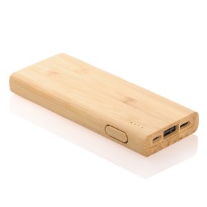 Powerbank Bambus 5000 mAh mit individuellem Branding